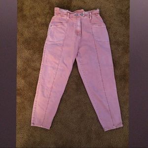 Pink SO High Rise Paper Bag Jeans - Size 9